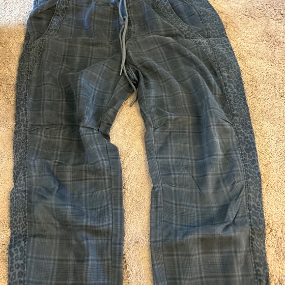 Anthropologie Plaid and Leopard Print pants - Picture 4 of 6